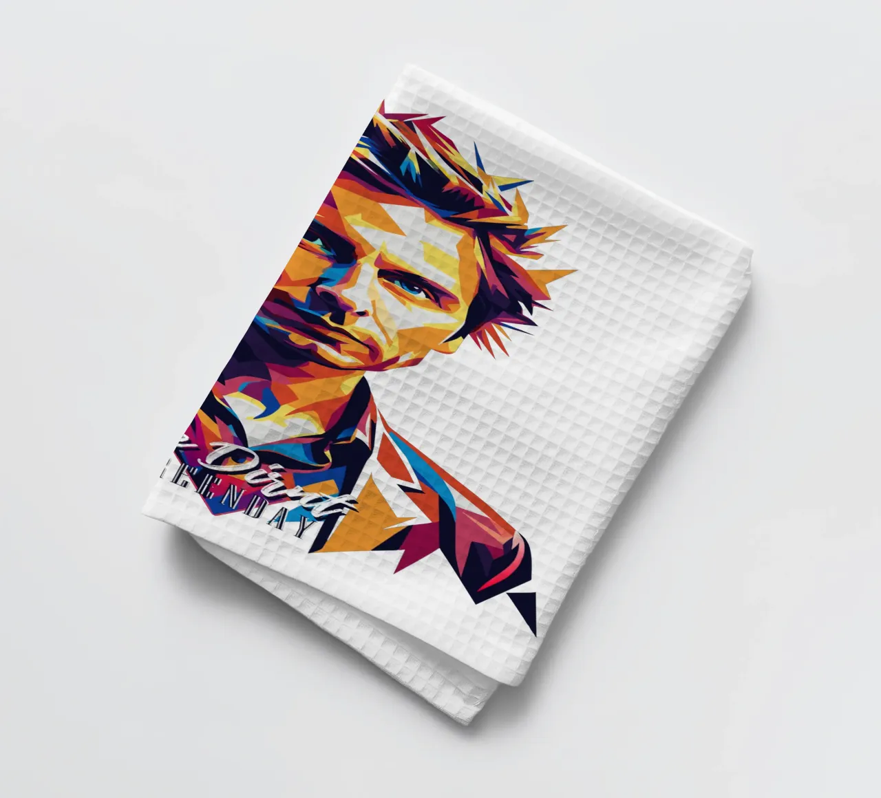 Mike Dirnt Portrait in WPAP Pop Art canovaccio da cucina da vectorartnesia