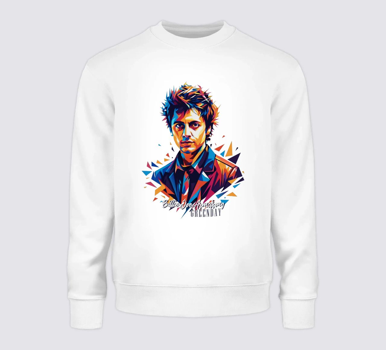 Billie Joe Armstrong Portrait in WPAP Pop Art felpa da vectorartnesia