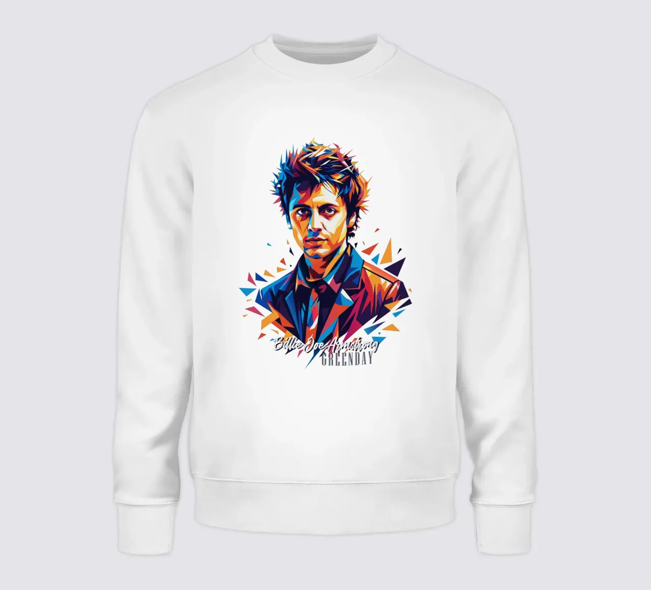 Billie Joe Armstrong Portrait in WPAP Pop Art felpa da vectorartnesia