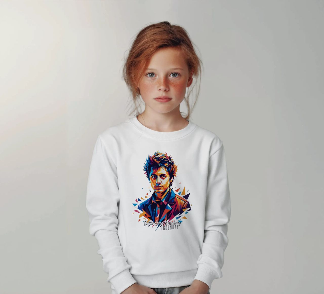 Billie Joe Armstrong Portrait in WPAP Pop Art felpa bambino da vectorartnesia