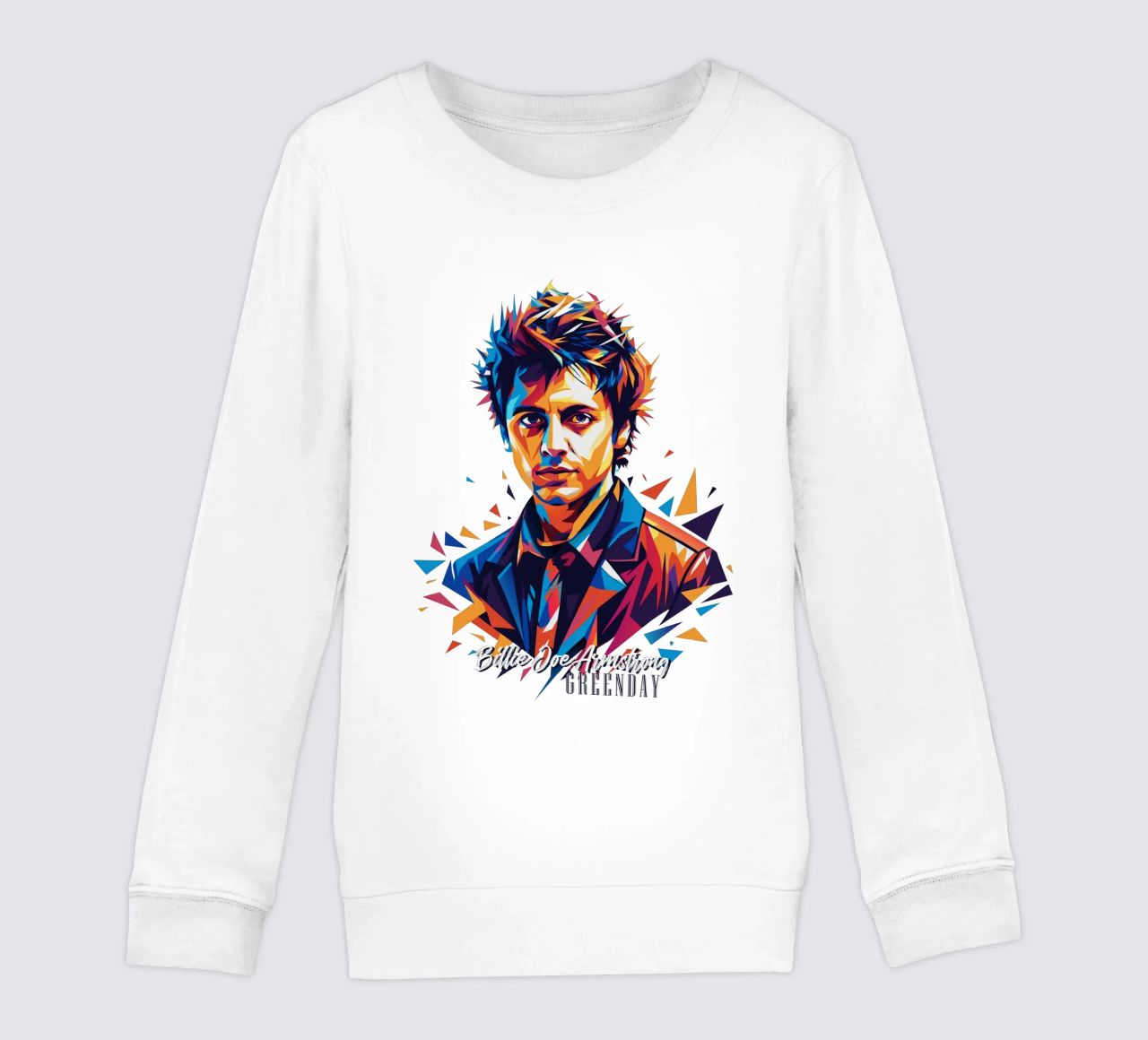 Billie Joe Armstrong Portrait in WPAP Pop Art felpa bambino da vectorartnesia