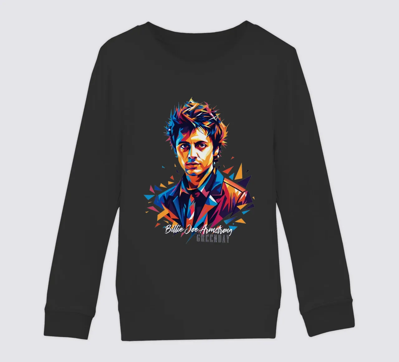 Billie Joe Armstrong Portrait in WPAP Pop Art felpa bambino da vectorartnesia
