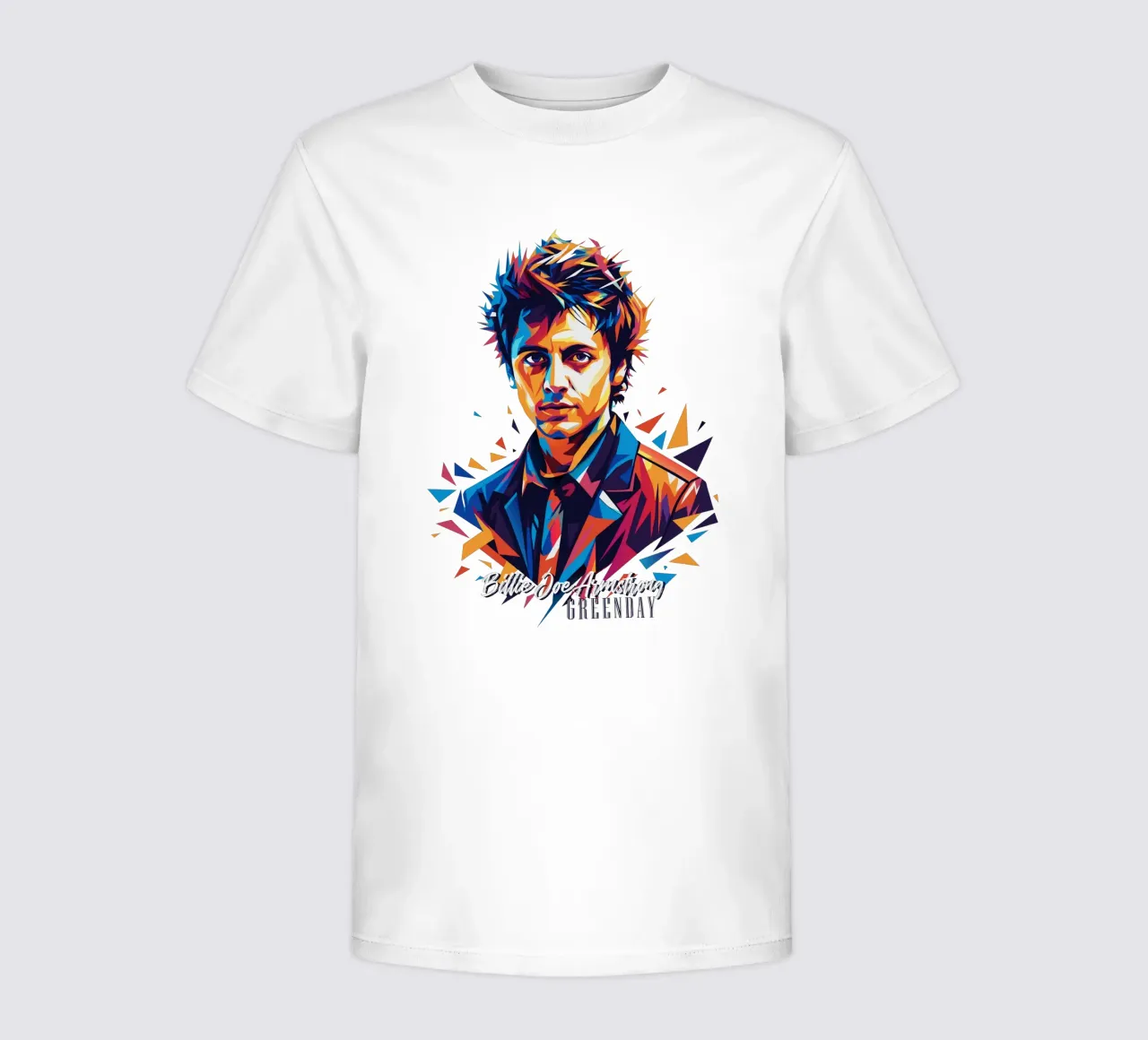 Billie Joe Armstrong Portrait in WPAP Pop Art t-shirt bambini da vectorartnesia