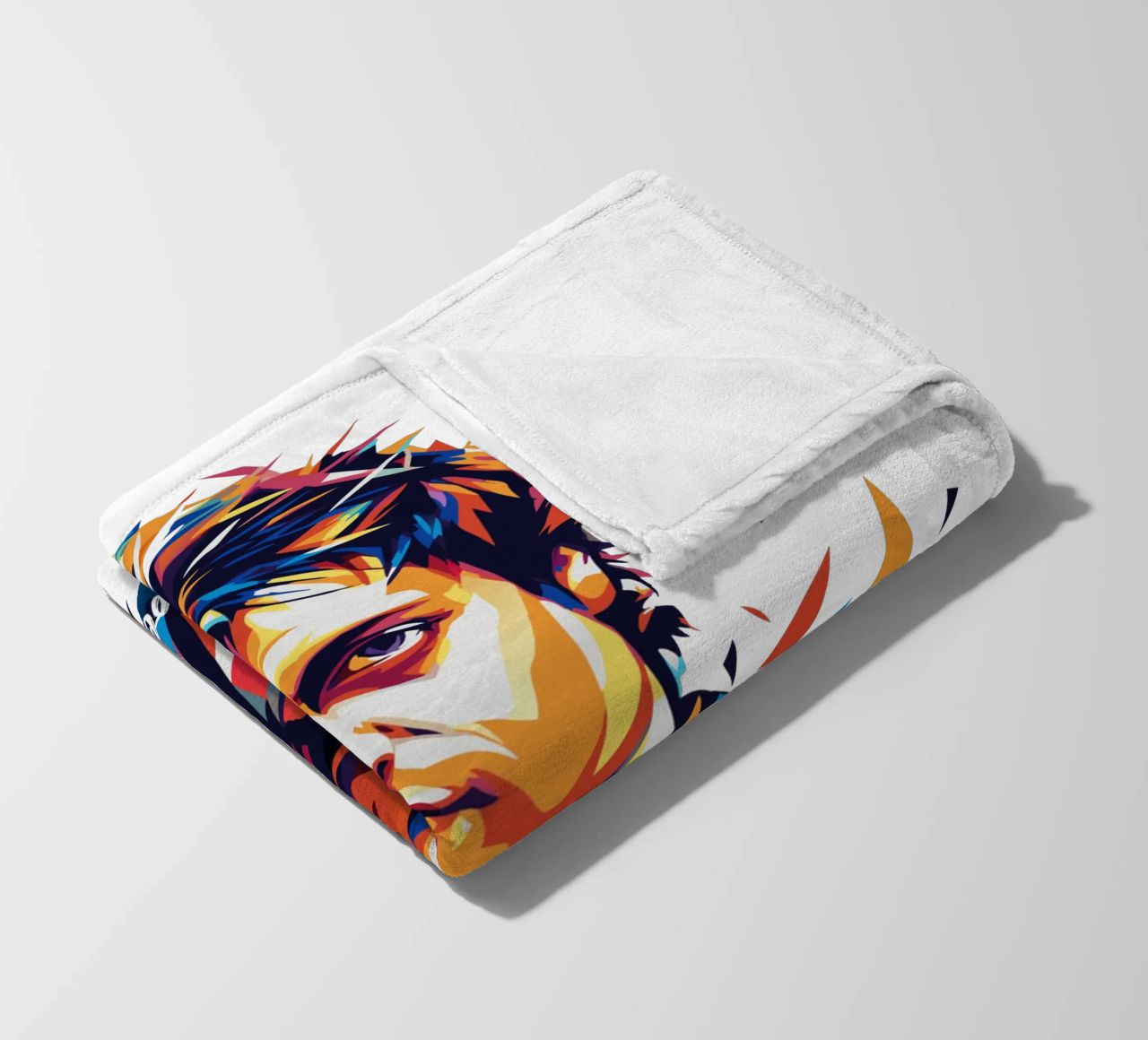 Billie Joe Armstrong Portrait in WPAP Pop Art coperta in pile da vectorartnesia