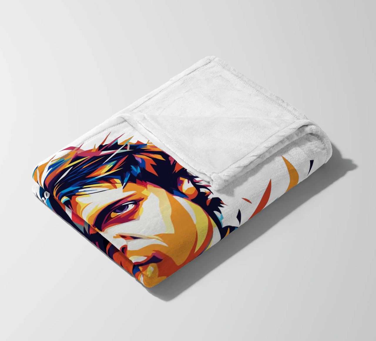 Billie Joe Armstrong Portrait in WPAP Pop Art coperta in pile da vectorartnesia