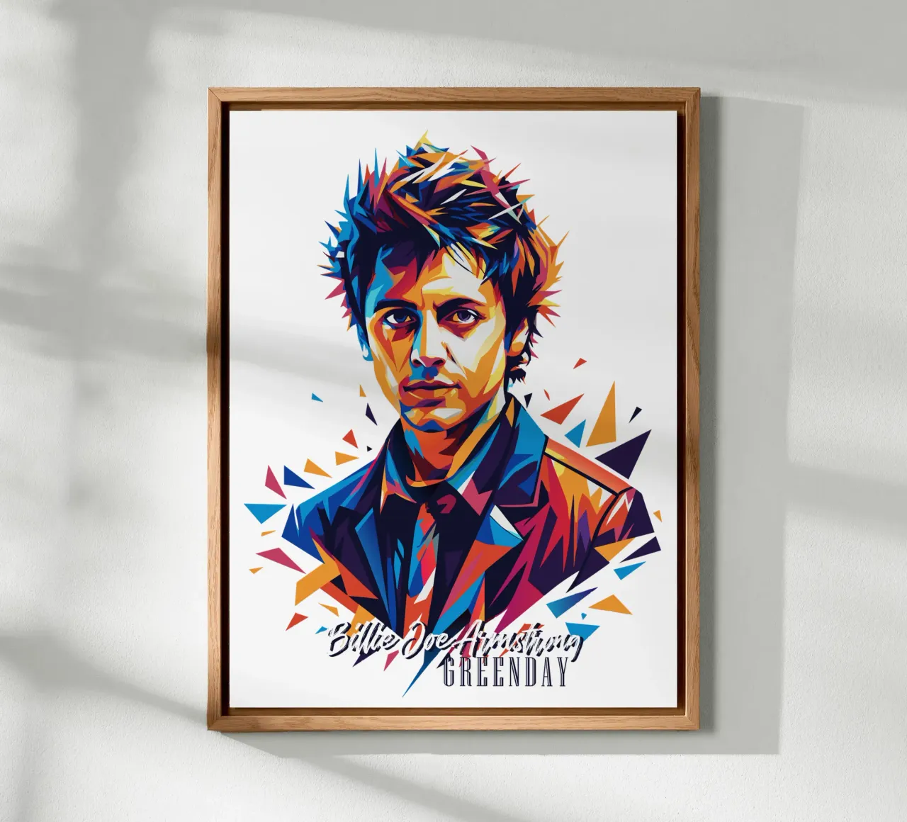 Billie Joe Armstrong Portrait in WPAP Pop Art pannello forex da vectorartnesia