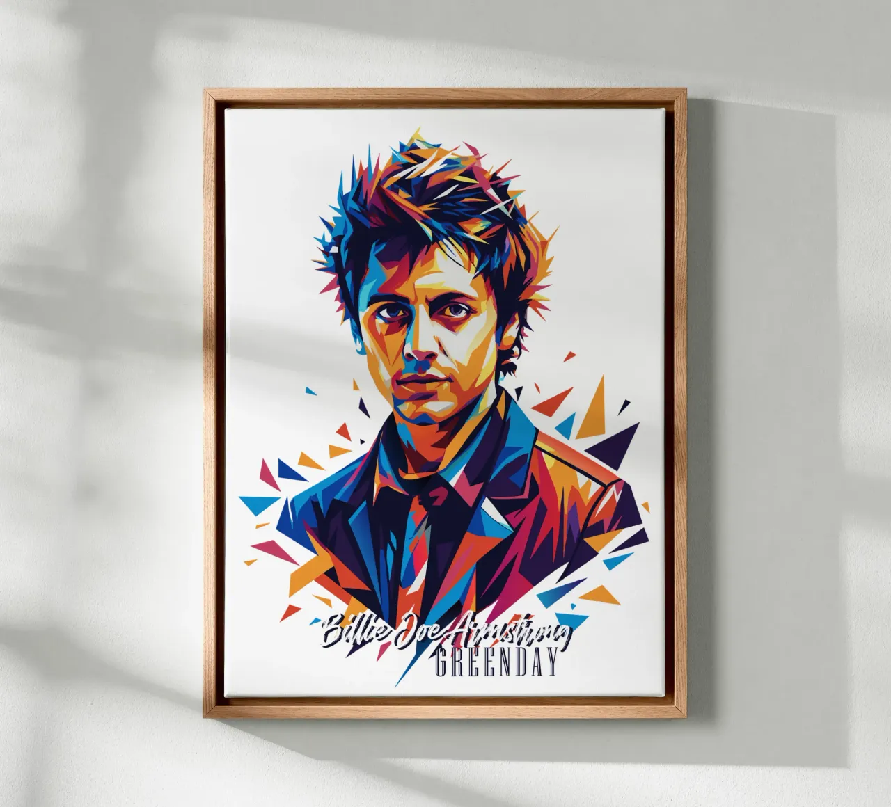 Billie Joe Armstrong Portrait in WPAP Pop Art tela da vectorartnesia