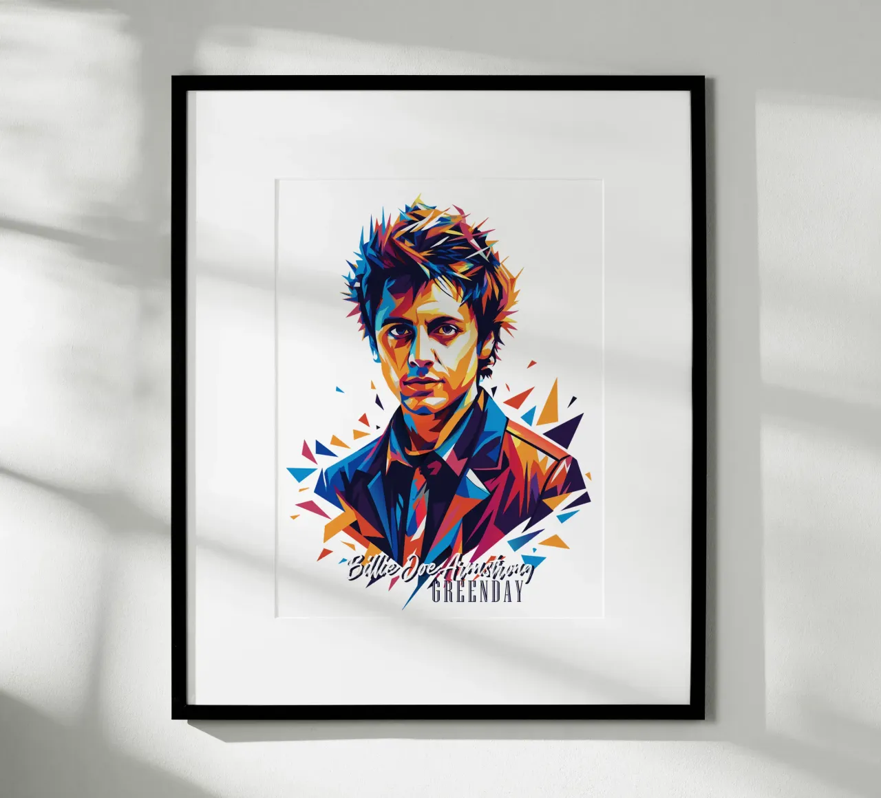 Billie Joe Armstrong Portrait in WPAP Pop Art poster da vectorartnesia