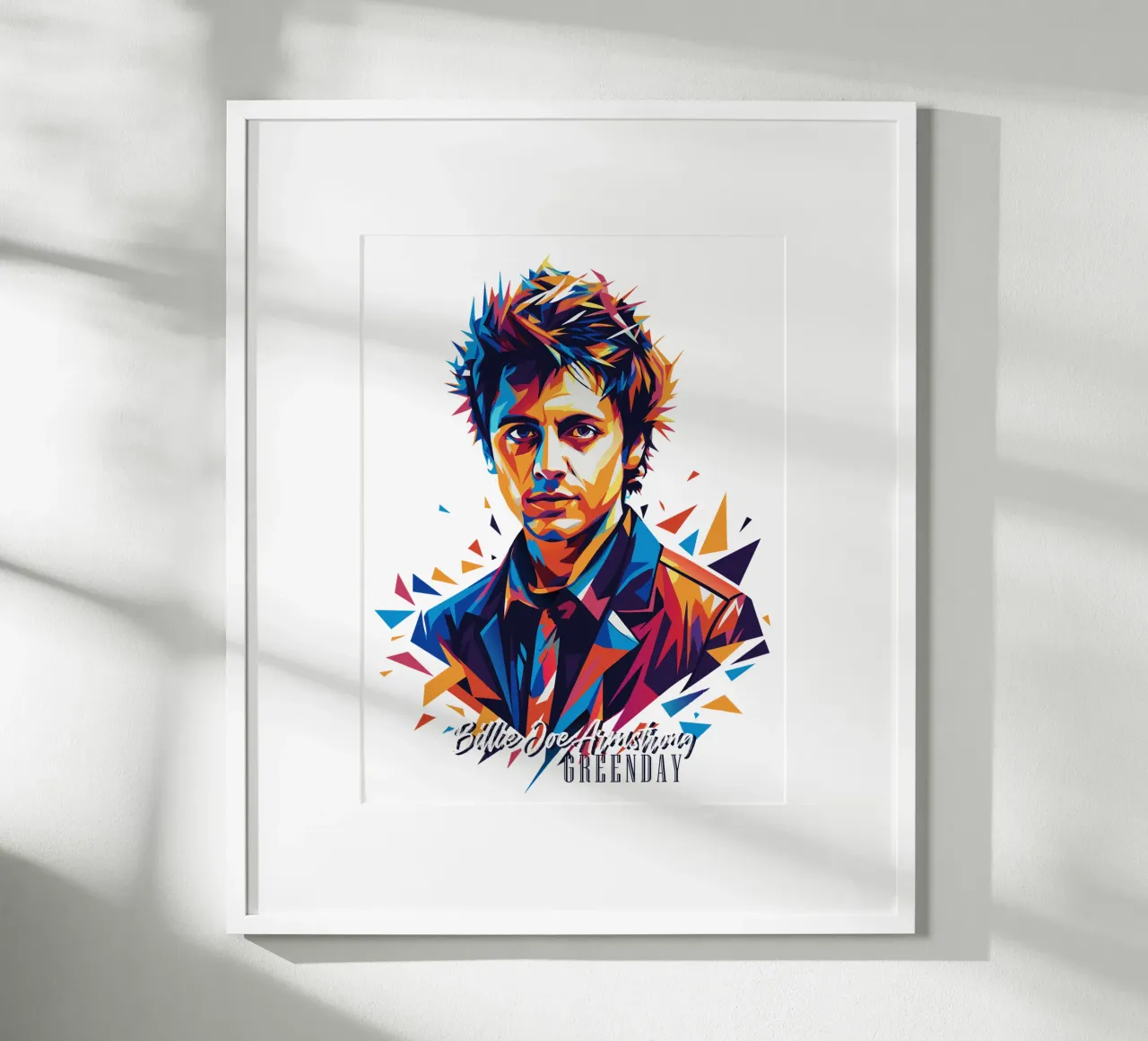 Billie Joe Armstrong Portrait in WPAP Pop Art poster da vectorartnesia