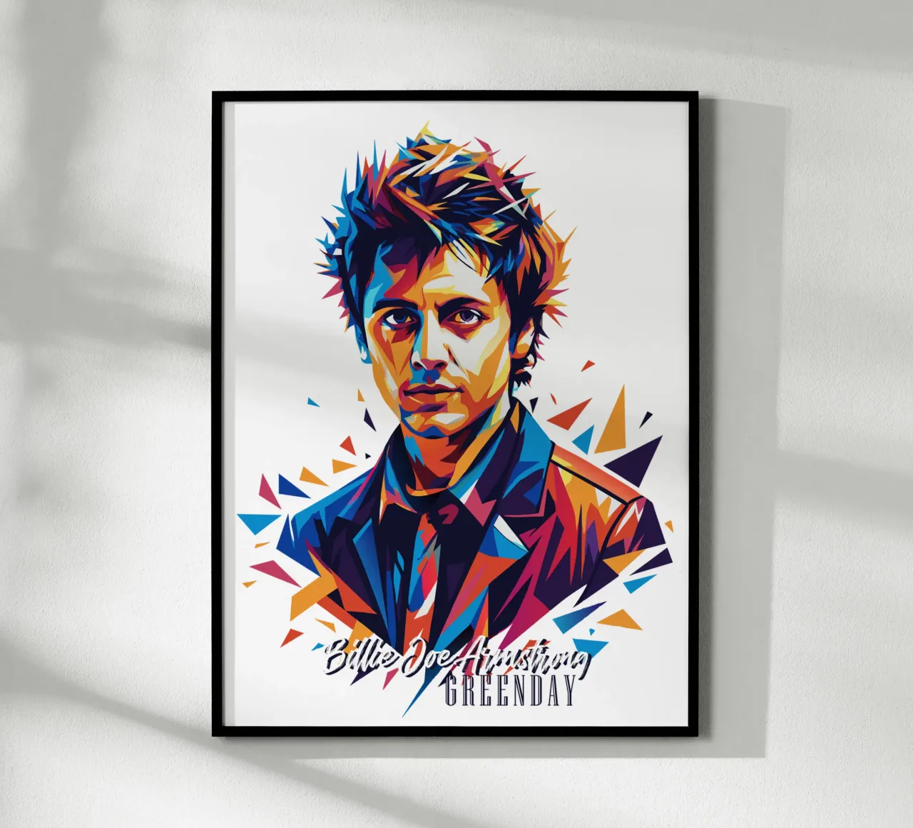 Billie Joe Armstrong Portrait in WPAP Pop Art poster da vectorartnesia
