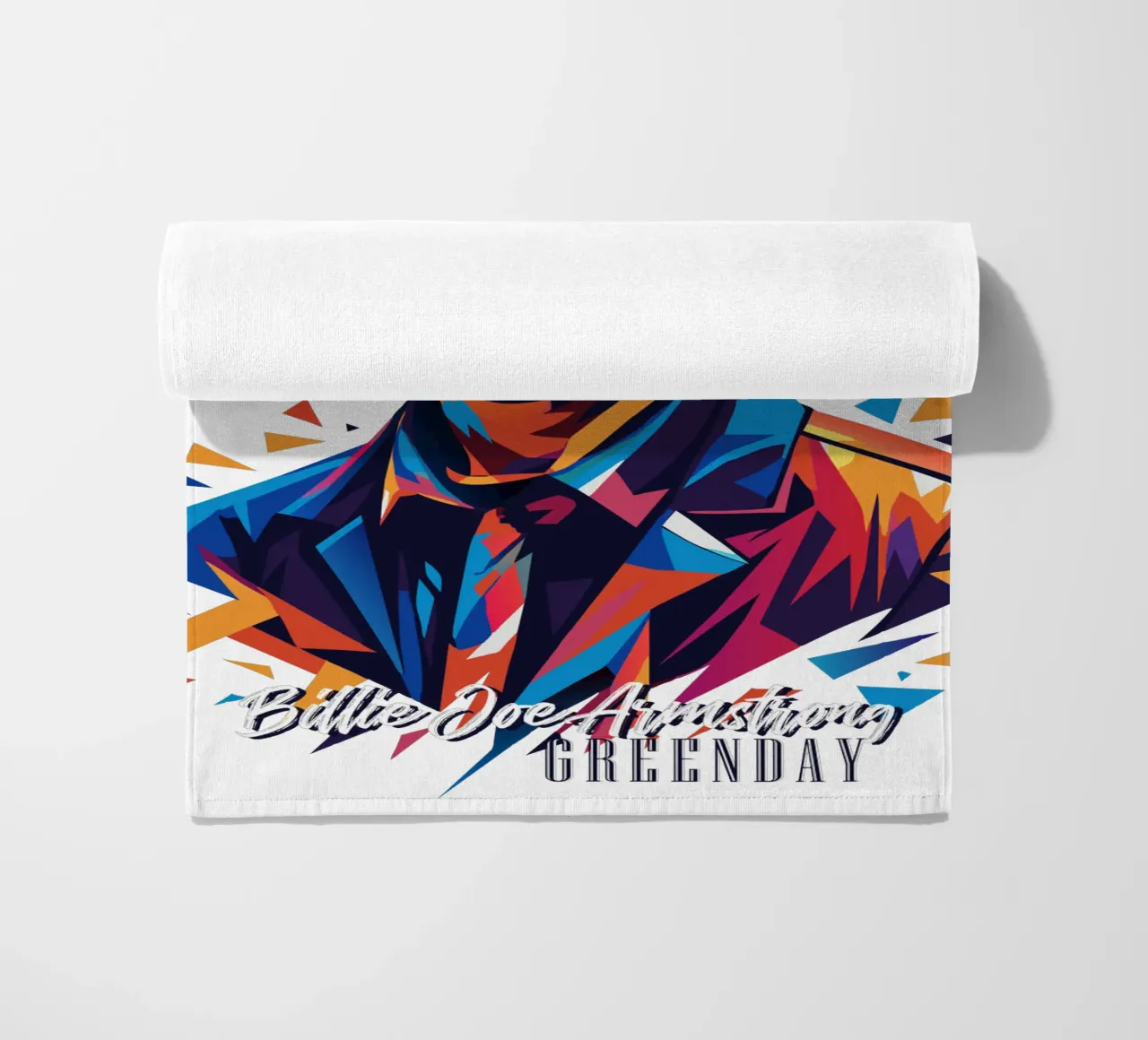 Billie Joe Armstrong Portrait in WPAP Pop Art telo mare da vectorartnesia