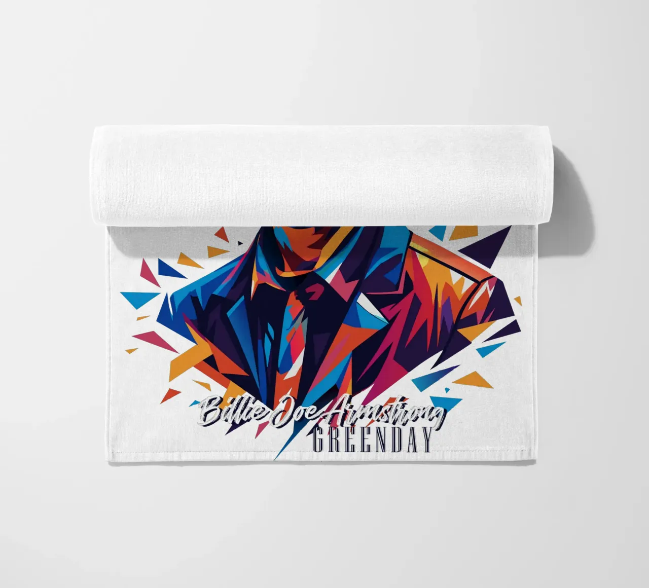 Billie Joe Armstrong Portrait in WPAP Pop Art telo mare da vectorartnesia