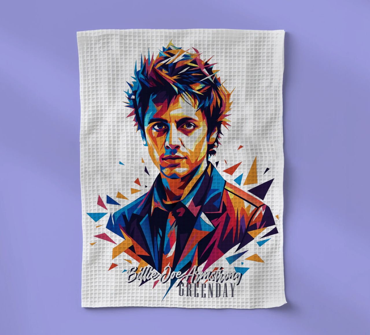Billie Joe Armstrong Portrait in WPAP Pop Art canovaccio da cucina da vectorartnesia