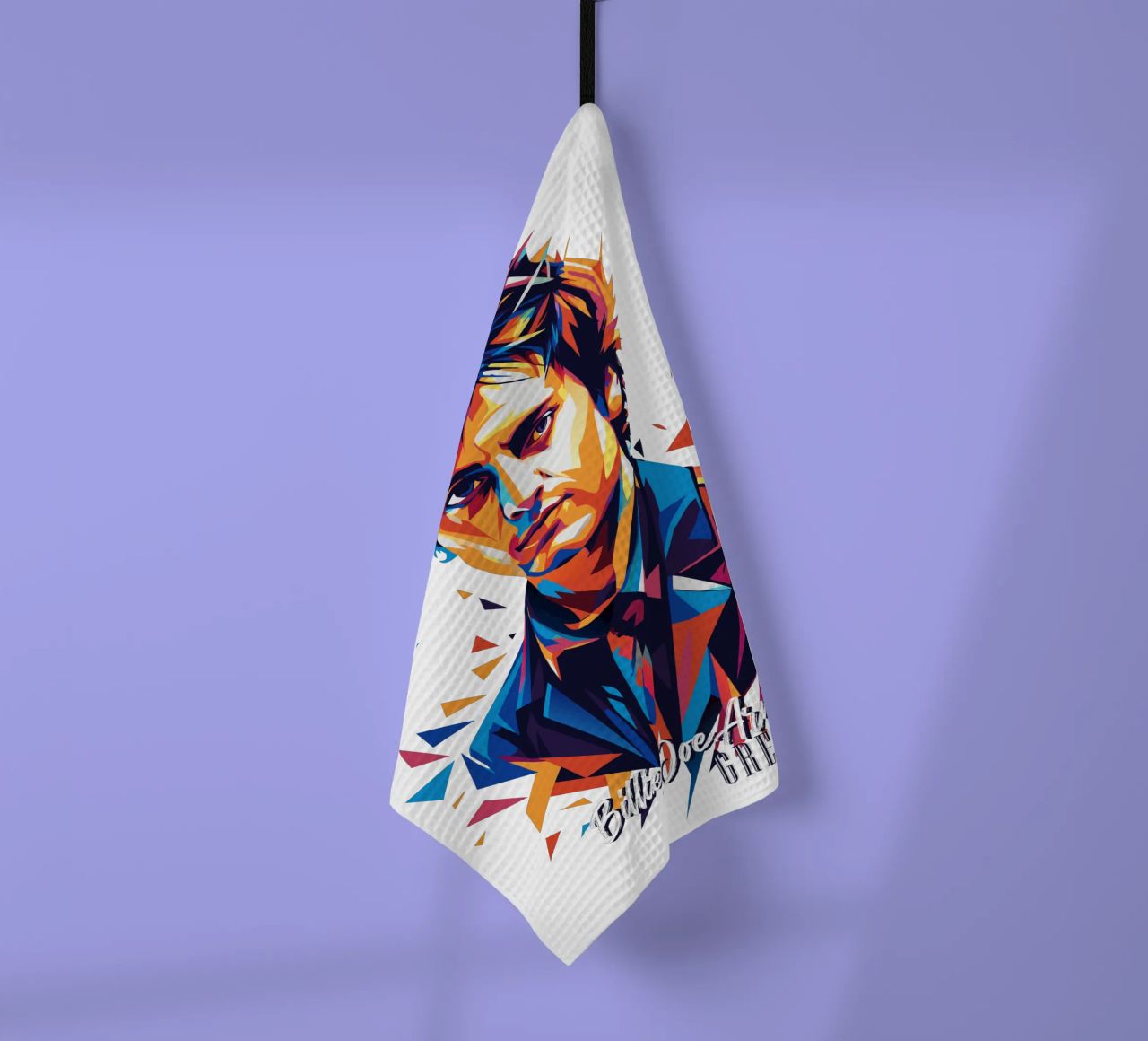 Billie Joe Armstrong Portrait in WPAP Pop Art canovaccio da cucina da vectorartnesia