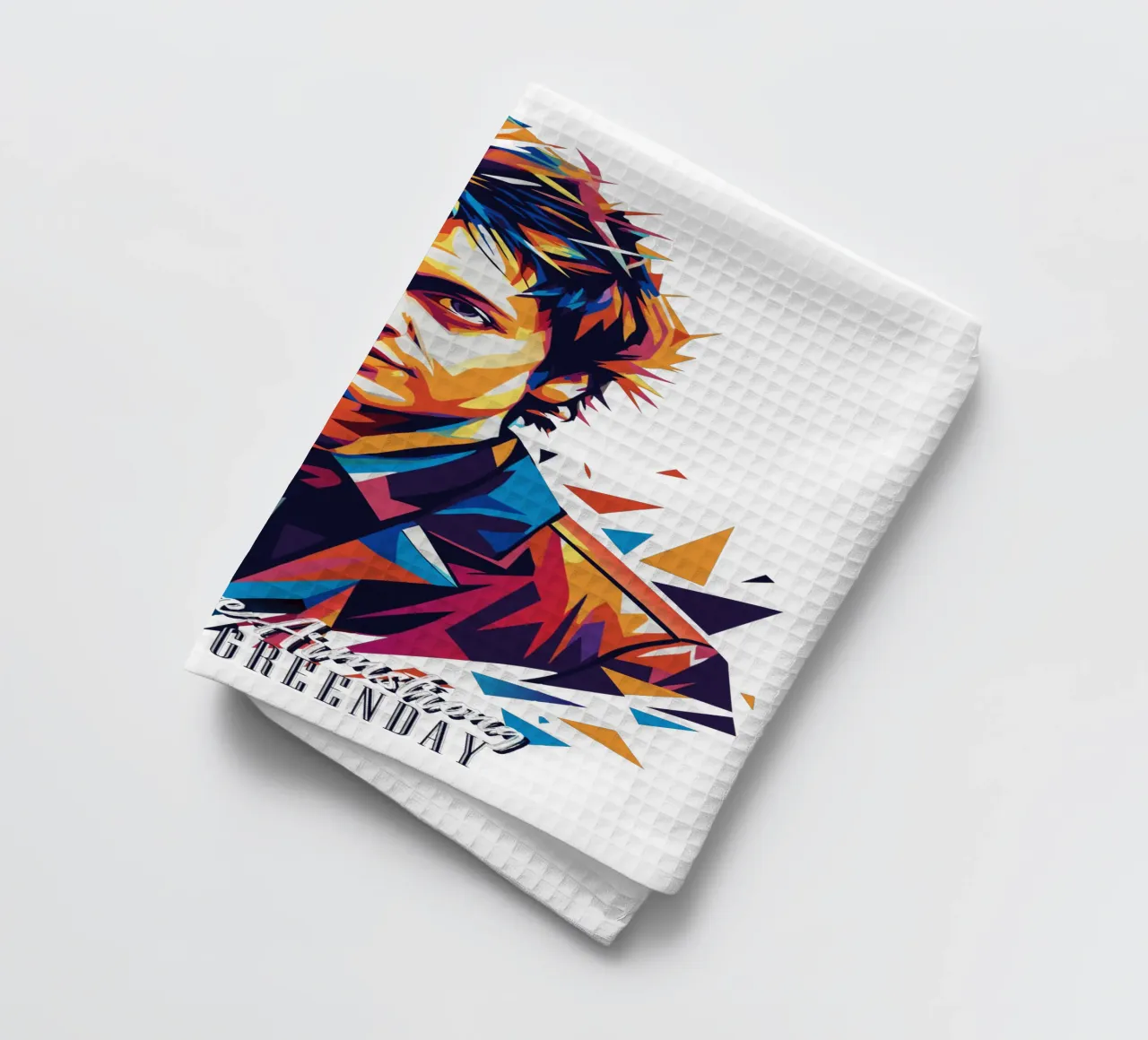 Billie Joe Armstrong Portrait in WPAP Pop Art canovaccio da cucina da vectorartnesia