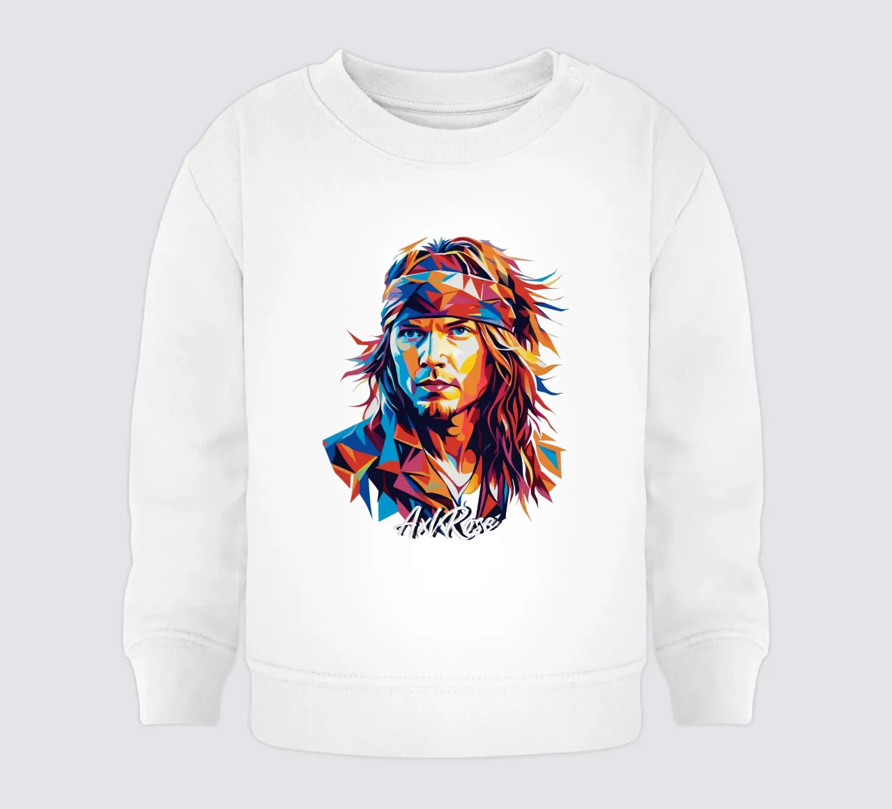 Axl Rose portrait in WPAP Pop Art felpa neonato da vectorartnesia