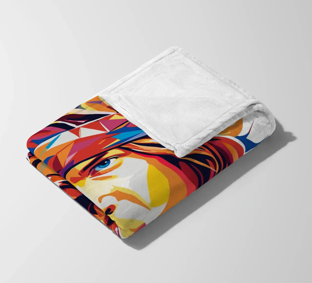 Axl Rose portrait in WPAP Pop Art coperta in pile da vectorartnesia