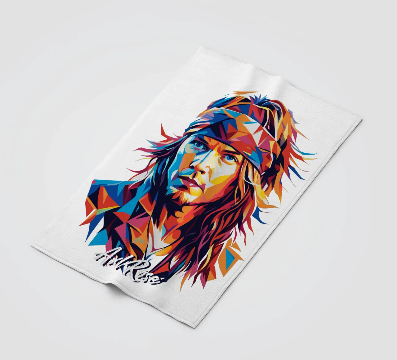 Axl Rose portrait in WPAP Pop Art coperta in pile da vectorartnesia