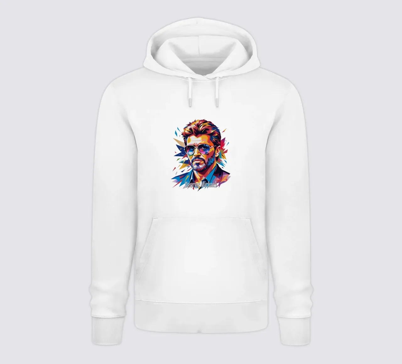 George Michael Portrait in WPAP Pop Art felpa con cappuccio da vectorartnesia