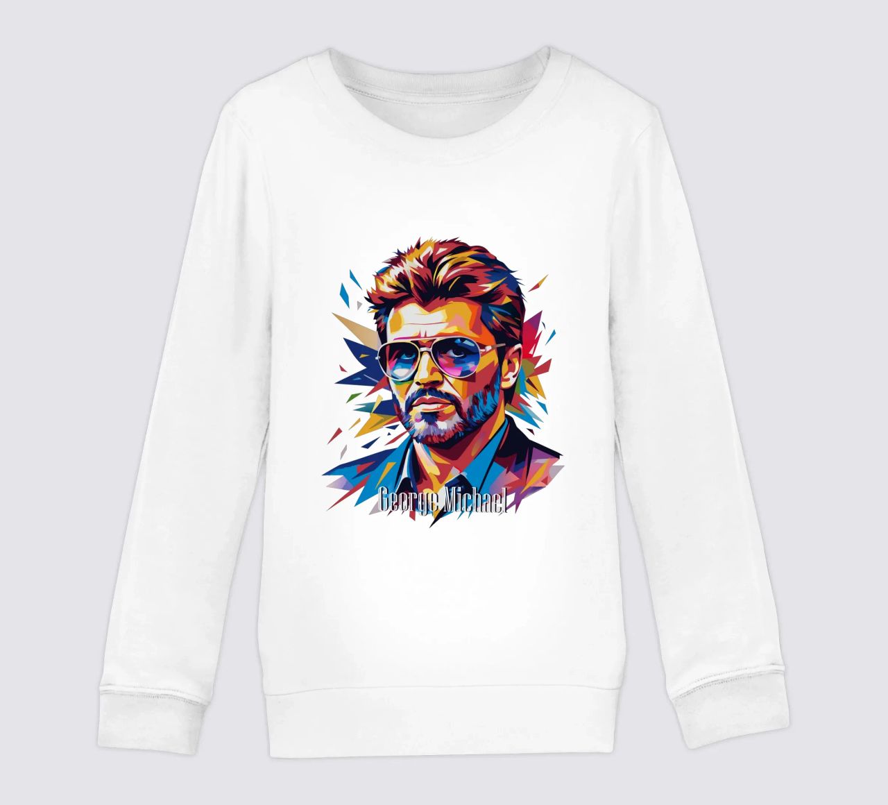 George Michael Portrait in WPAP Pop Art felpa bambino da vectorartnesia