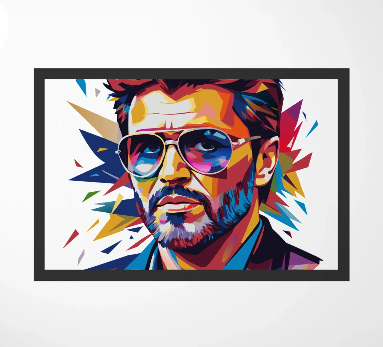 George Michael Portrait in WPAP Pop Art zerbino da vectorartnesia