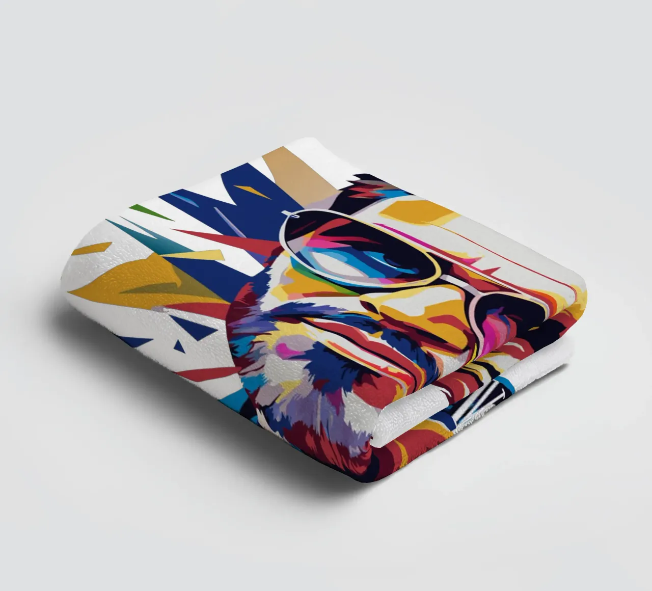 George Michael Portrait in WPAP Pop Art badhanddoek van vectorartnesia