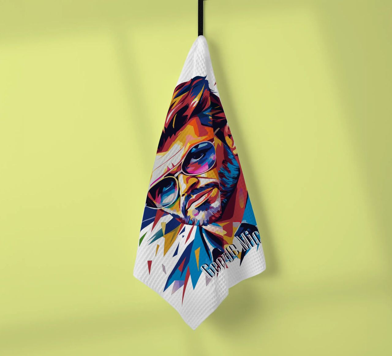 George Michael Portrait in WPAP Pop Art canovaccio da cucina da vectorartnesia