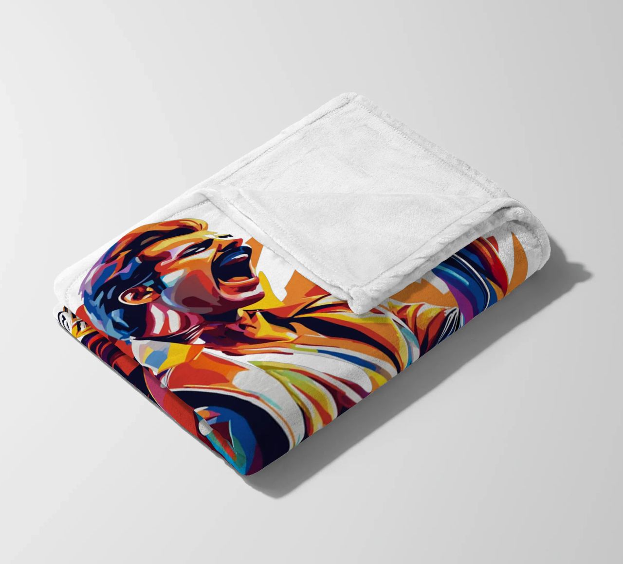 Freddie Mercury in WPAP Pop Art Fleecedecke von vectorartnesia