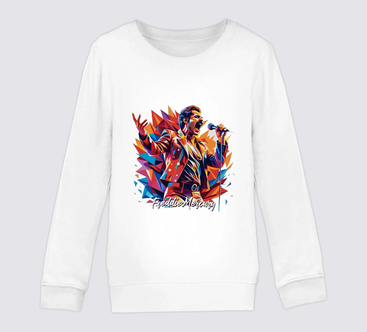 Freddie Mercury in WPAP Pop Art felpa bambino da vectorartnesia