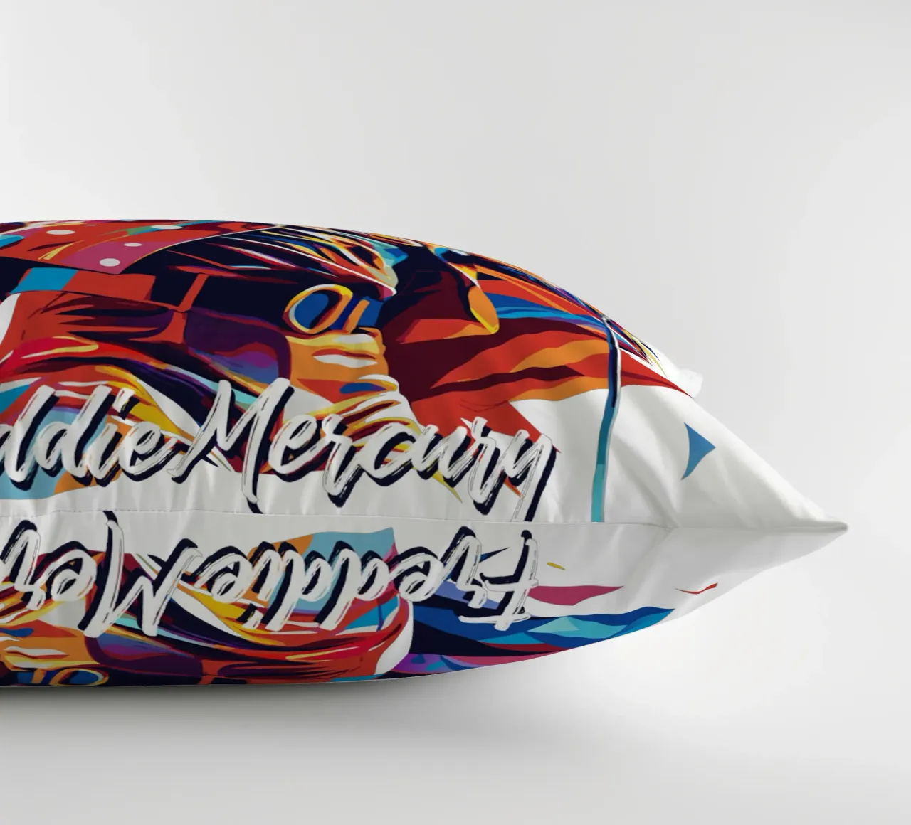 Freddie Mercury in WPAP Pop Art cuscino da vectorartnesia