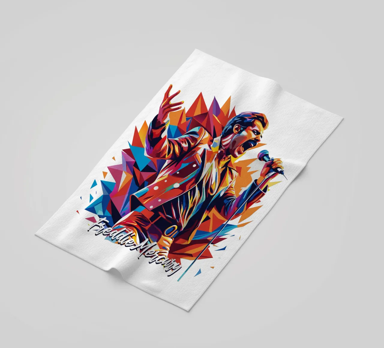 Freddie Mercury in WPAP Pop Art telo mare da vectorartnesia