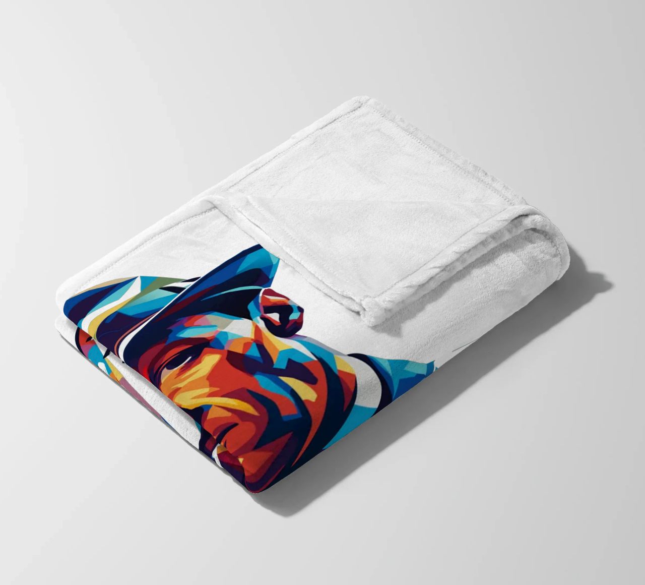 Frank Sinatra Portrait in WPAP Pop Art coperta in pile da vectorartnesia