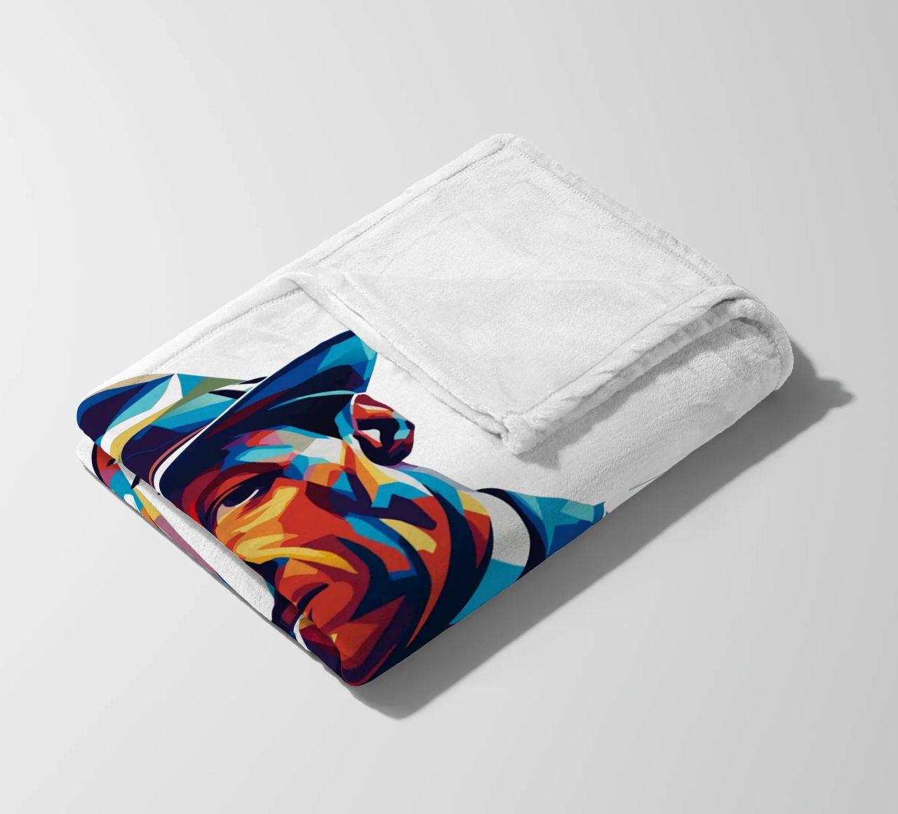 Frank Sinatra Portrait in WPAP Pop Art coperta in pile da vectorartnesia