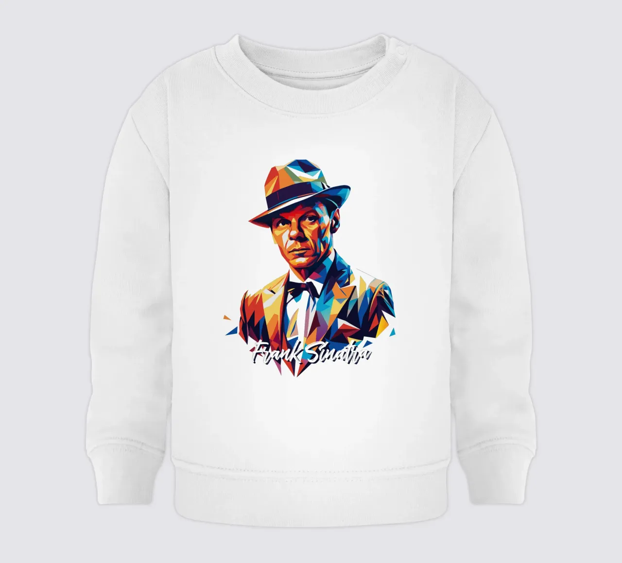 Frank Sinatra Portrait in WPAP Pop Art felpa neonato da vectorartnesia