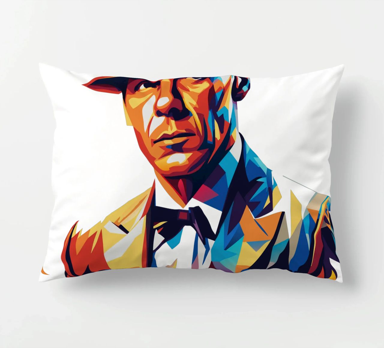 Frank Sinatra Portrait in WPAP Pop Art cuscino da vectorartnesia