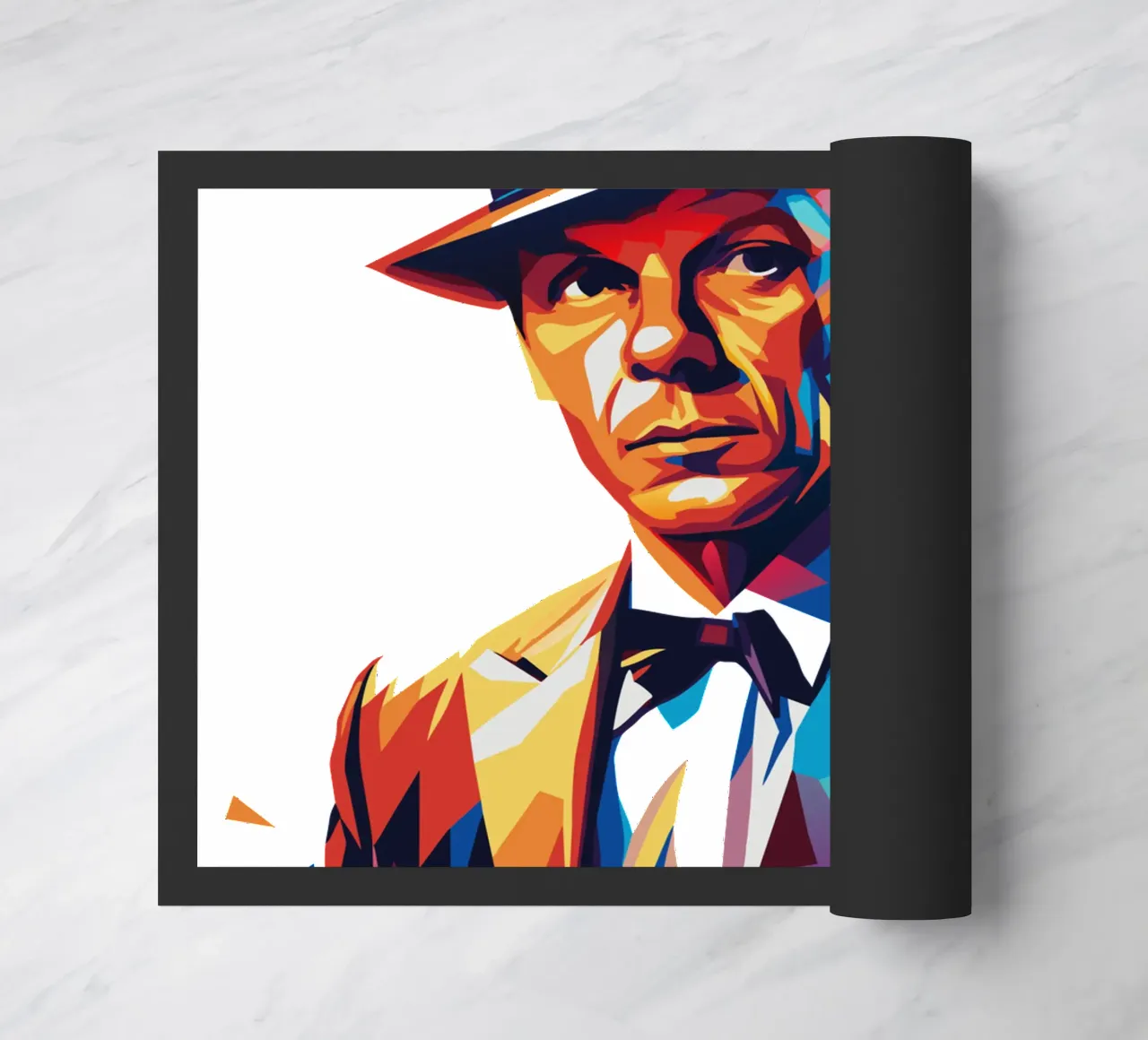 Frank Sinatra Portrait in WPAP Pop Art zerbino da vectorartnesia