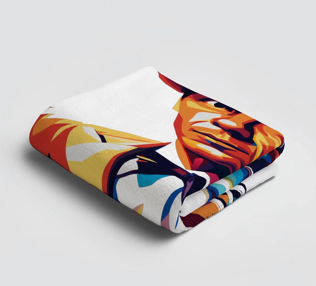 Frank Sinatra Portrait in WPAP Pop Art asciugamano da bagno da vectorartnesia
