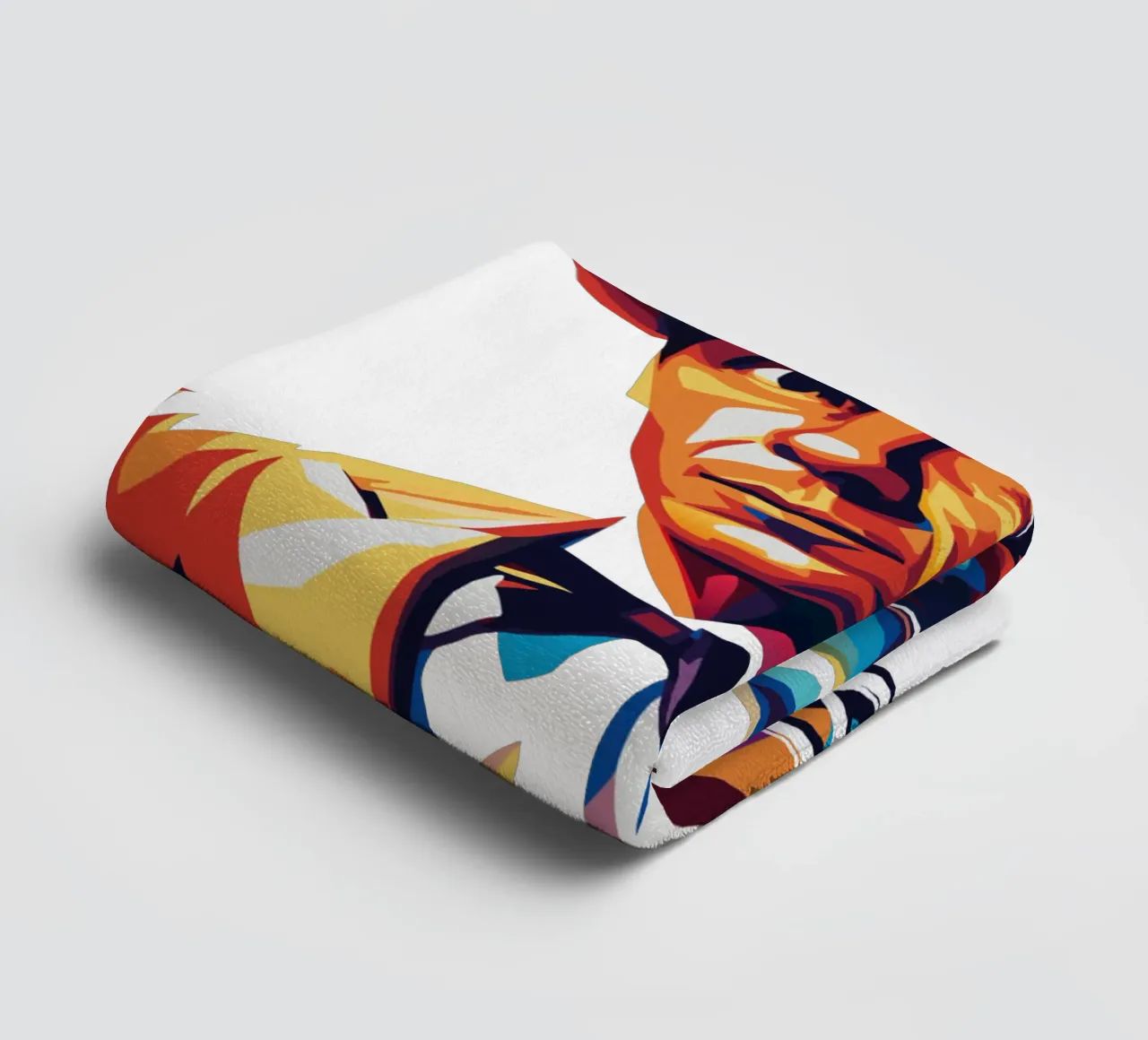 Frank Sinatra Portrait in WPAP Pop Art toalla de baño de vectorartnesia