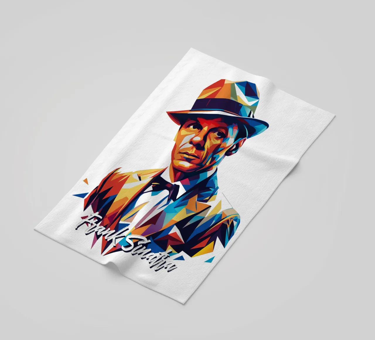 Frank Sinatra Portrait in WPAP Pop Art telo mare da vectorartnesia