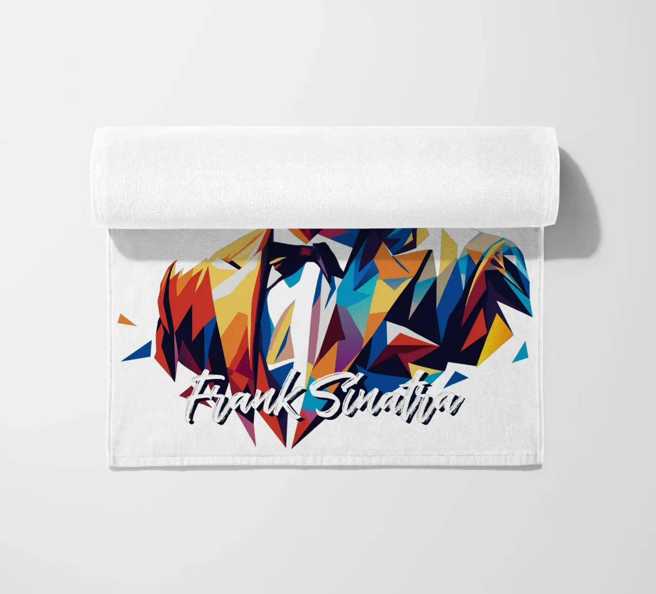 Frank Sinatra Portrait in WPAP Pop Art telo mare da vectorartnesia