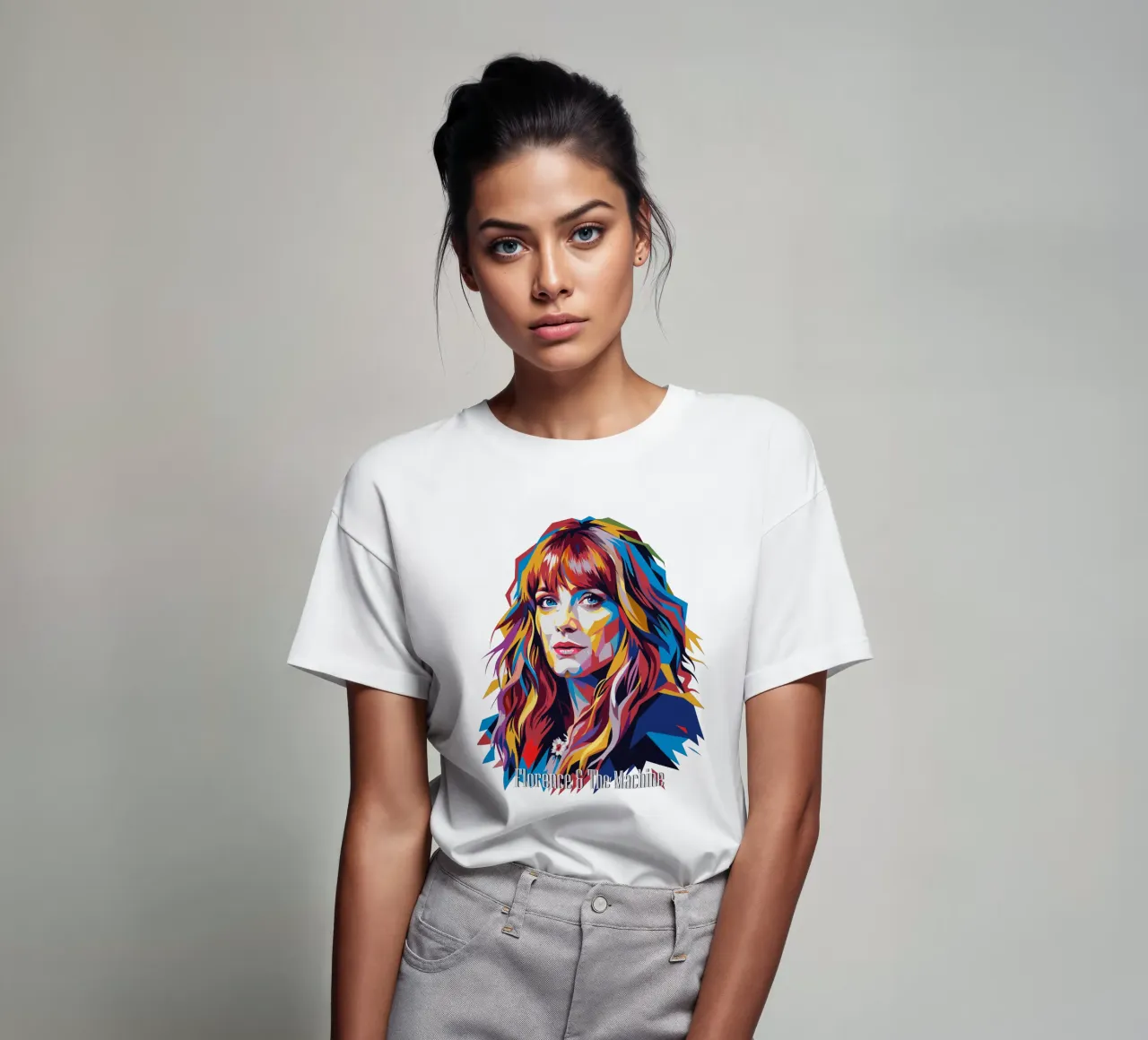 Florence and The Machine in WPAP Pop Art t-shirt da vectorartnesia