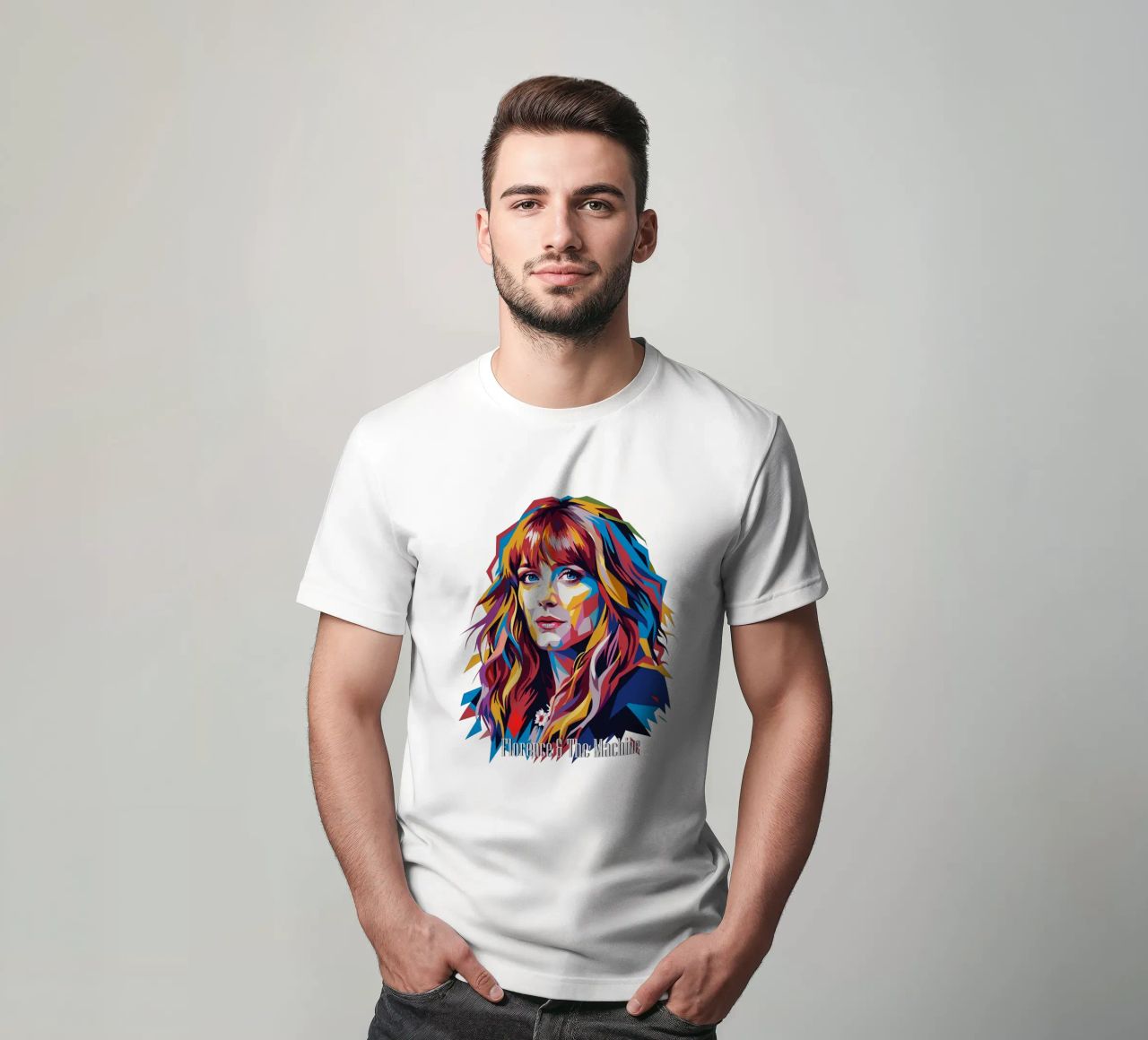 Florence and The Machine in WPAP Pop Art t-shirt da vectorartnesia