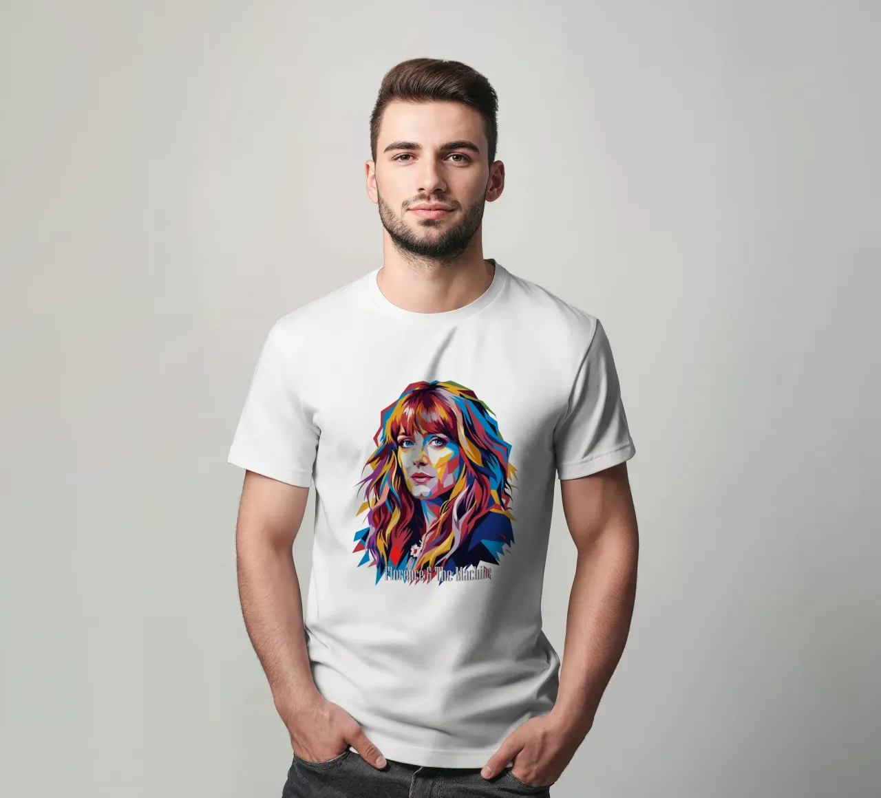 Florence and The Machine in WPAP Pop Art t-shirt da vectorartnesia