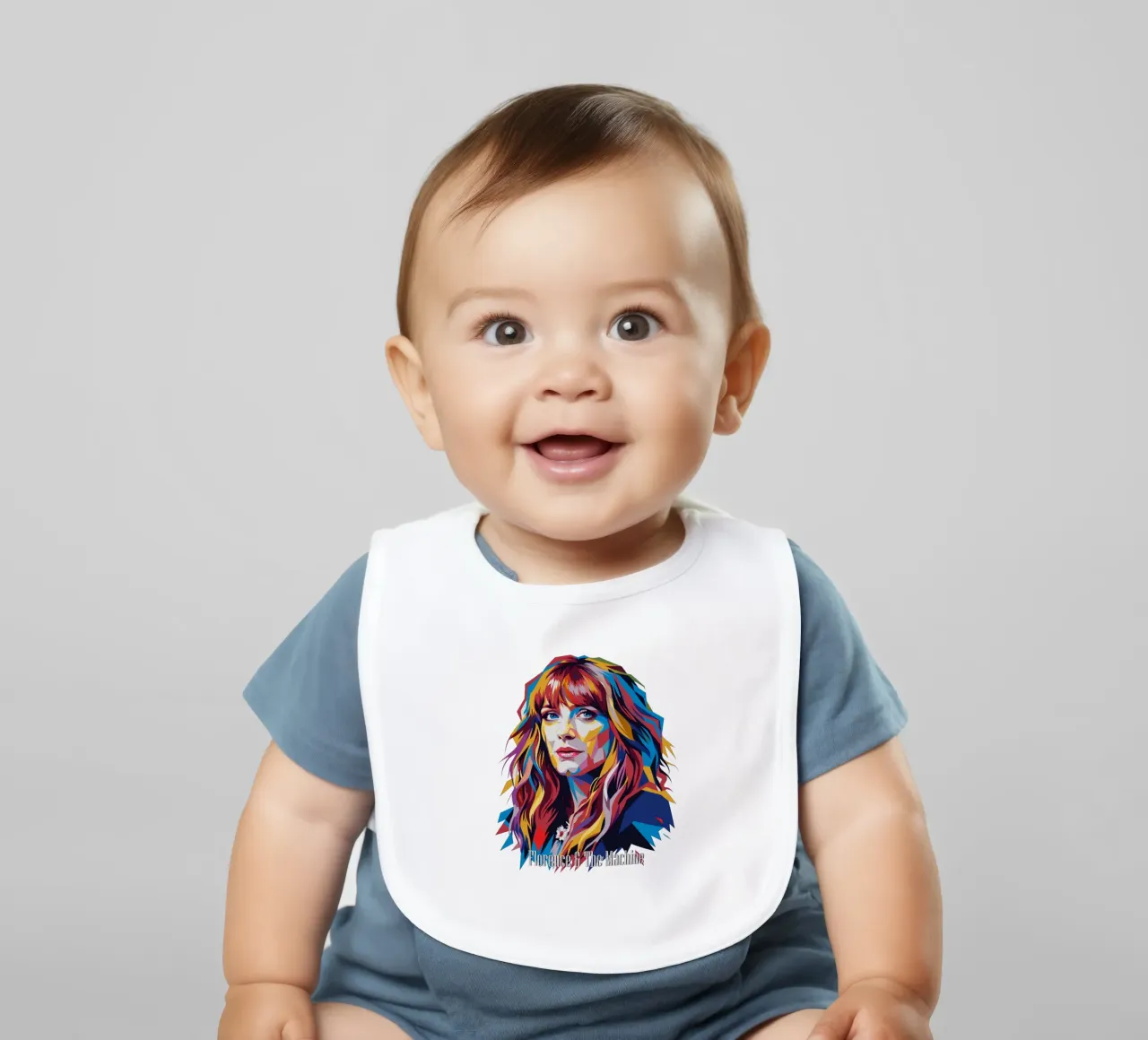 Florence and The Machine in WPAP Pop Art bavoir de vectorartnesia