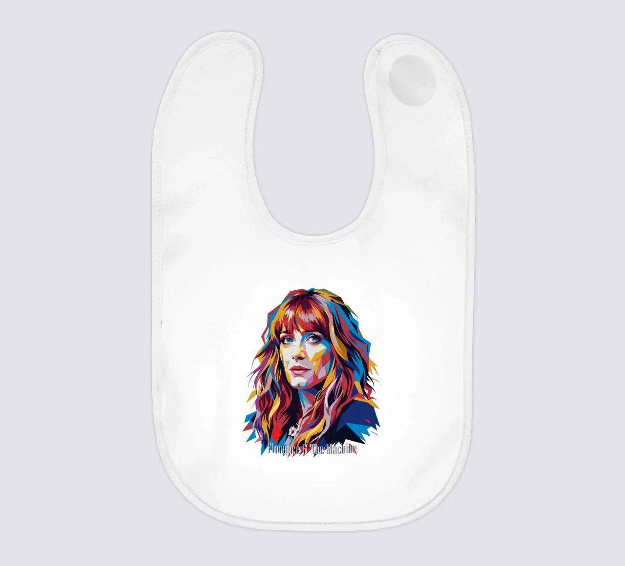 Florence and The Machine in WPAP Pop Art bavaglino da vectorartnesia