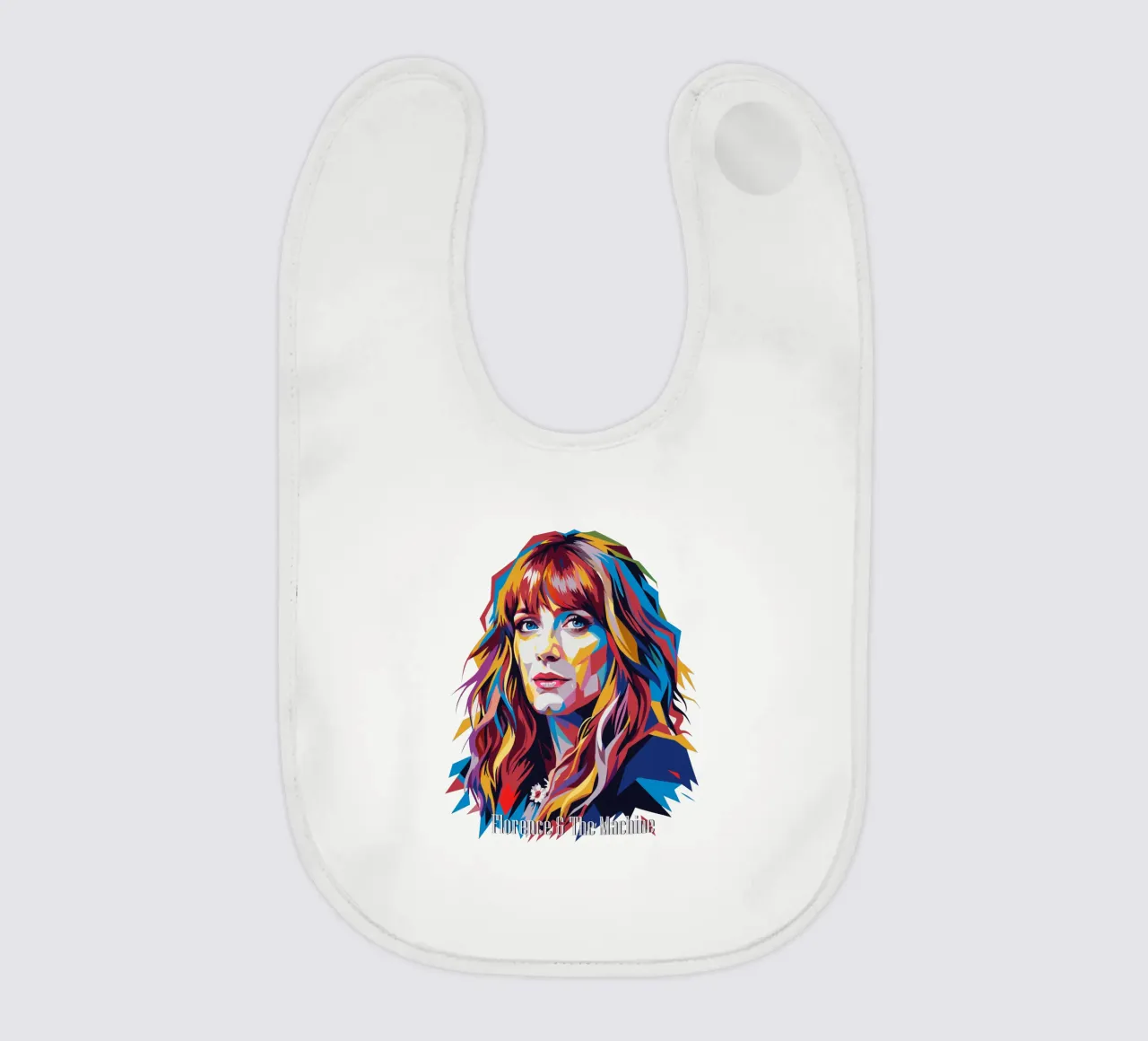 Florence and The Machine in WPAP Pop Art bavaglino da vectorartnesia
