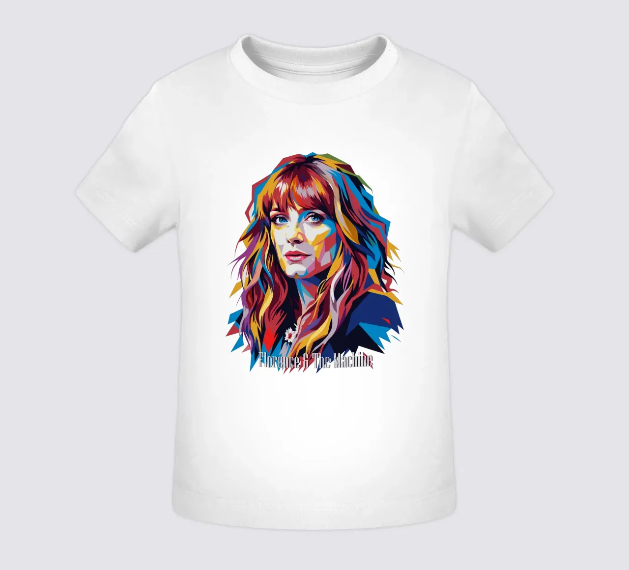 Florence and The Machine in WPAP Pop Art Baby T-Shirt von vectorartnesia