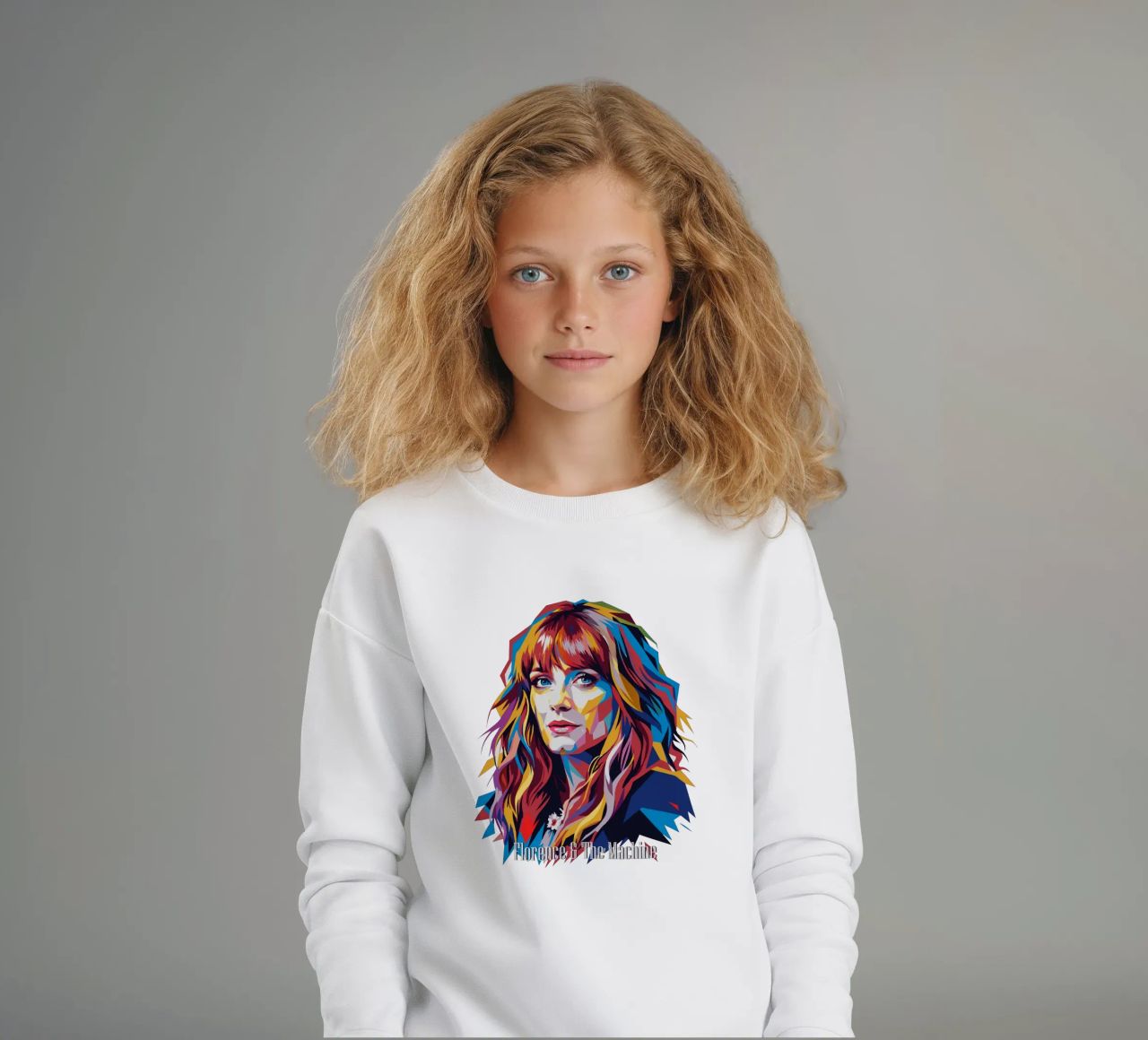 Florence and The Machine in WPAP Pop Art felpa bambino da vectorartnesia