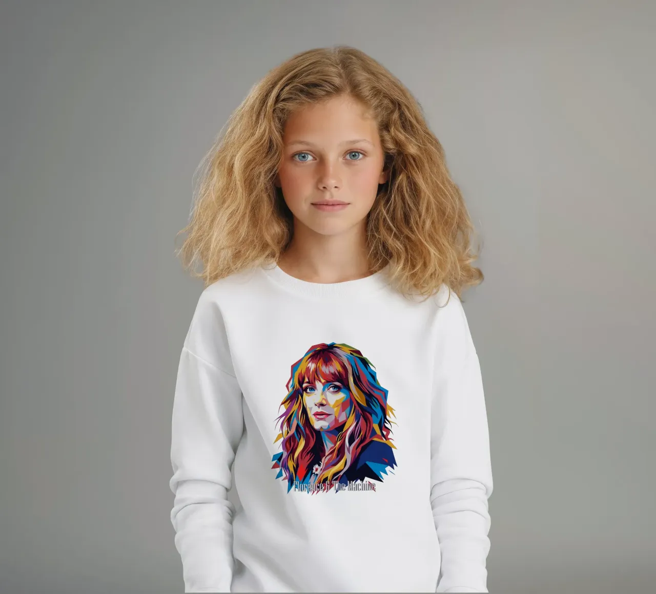 Florence and The Machine in WPAP Pop Art sudadera para niño de vectorartnesia