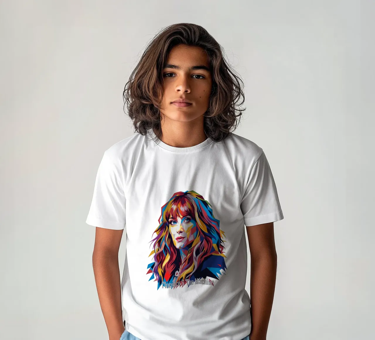 Florence and The Machine in WPAP Pop Art t-shirt bambini da vectorartnesia